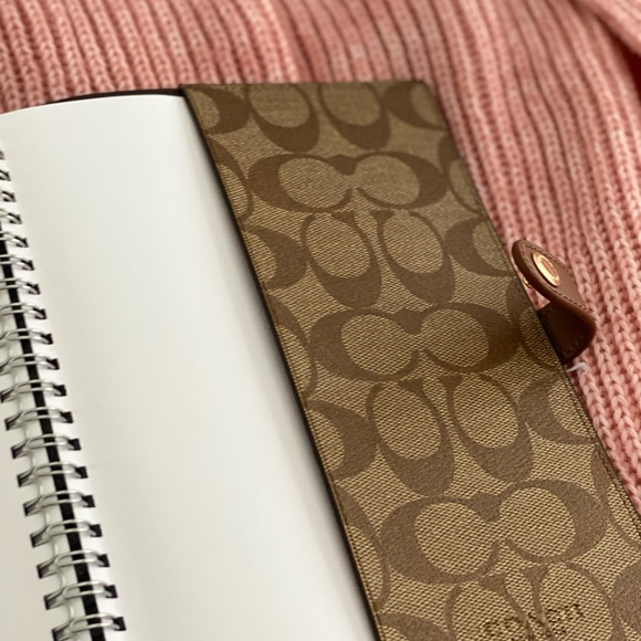 🆕 COACH | Signature Tote Olive Army Green & Notebook Planner - Picture 10 of 14